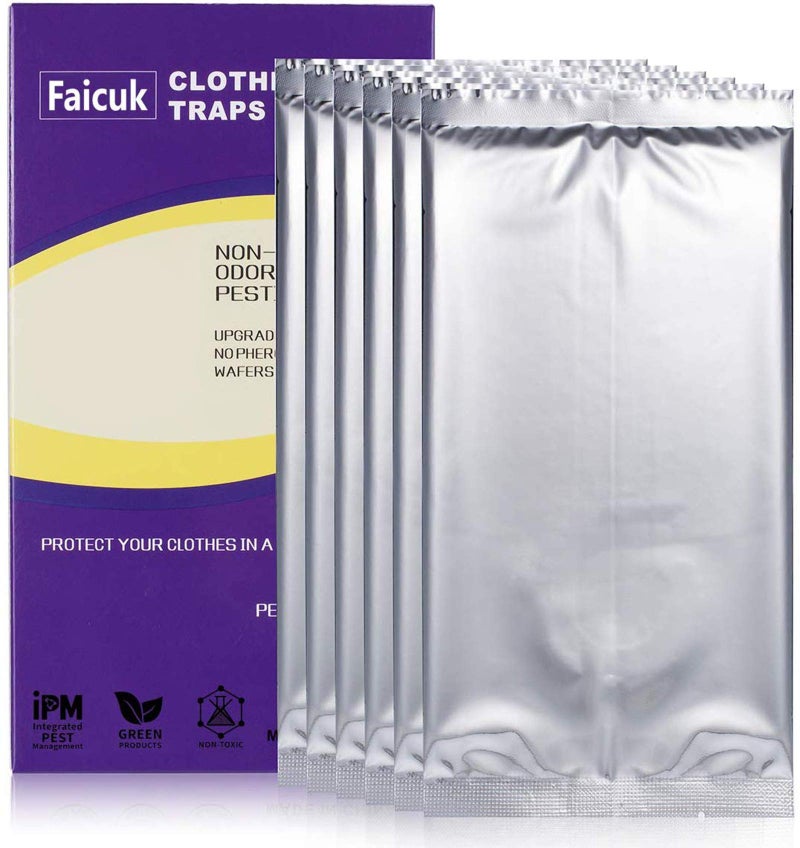 Faicuk 12-Pack Clothes Moth Traps with Pheromone Attractant for Closet and Carpet - Image 5